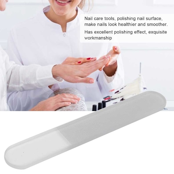 3 stk. Neglefil Nano Glas Neglebuffer Slibning Polering Strip Manicure Værktøj