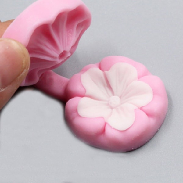 Kirsebærblomst Silikone Fondant Kageform Blomster Kage Design