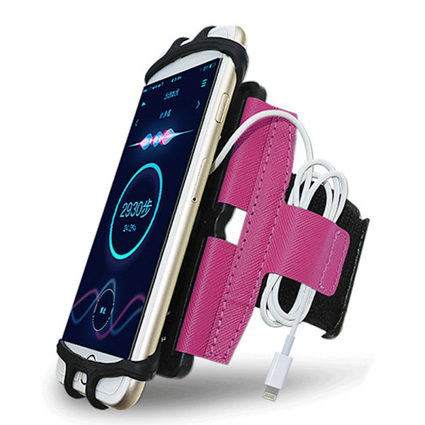 Silikon roterande mobiltelefon armrem sport armväska kreativ cykling mobiltelefonhållare