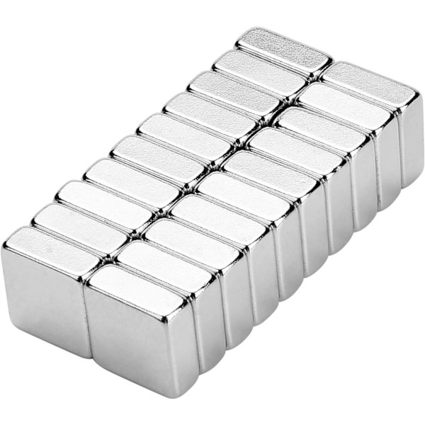 Tehokas supervahva neodyymimagneetti DIY-töihin seinäpaneeleihin, jääkaappeihin, valkotauluihin - Neliönmuotoinen neodyymimagneetti 10X10X4mm (20 kpl)