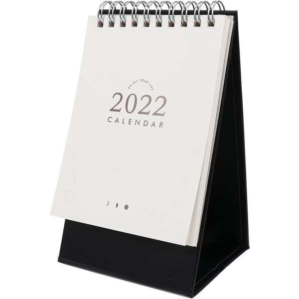 2022 Skrivebordskalender Mini Desktop Stående Flip Månedskalender