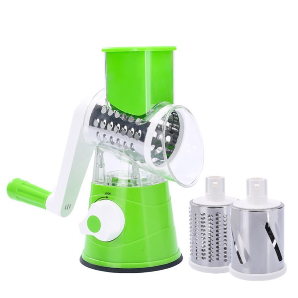 Rotary Cheese Grater Slicer - Round Mandoline Drum Slicer