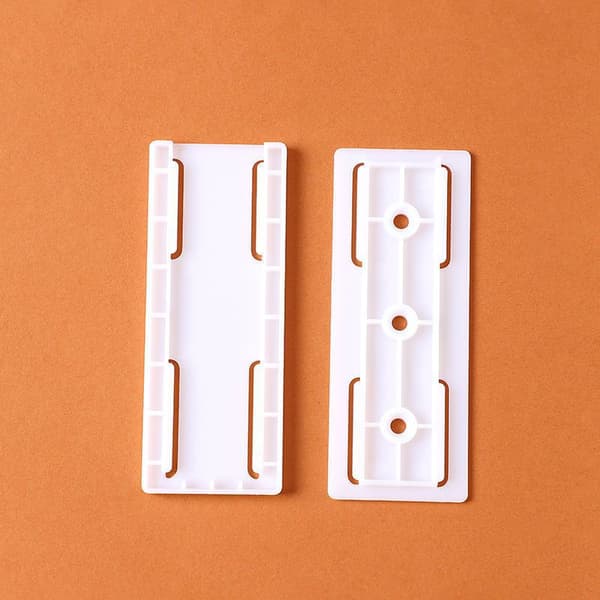 White 8-piece Self-Adhesive Desk Socket Fixer, Punch-Free Self-Adhesive Socket Holder, Self-Adhesive Power Strip Fixation, Pr Fixer