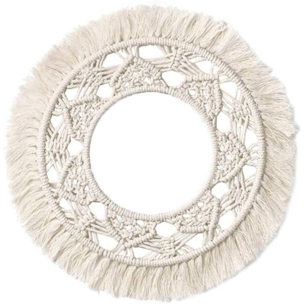 Wall hanging mirror with lace round art deco for apartment