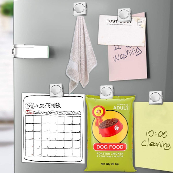 Grtard Extra Large Magnetic Clips 6pack Heavy Duty Stainless