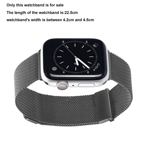 Metalbånd kompatibel med Apple Watch-rem 42-45 mm