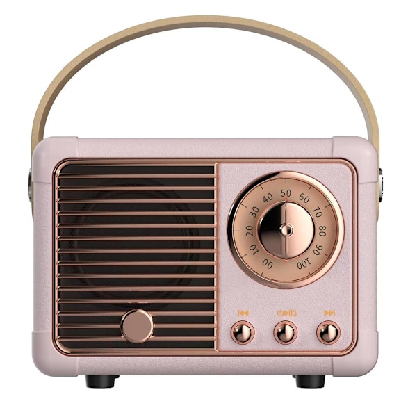 Retro Bluetooth-kaiutin, Vintage-sisustus, Pieni langaton Bluetooth-kaiutin, Söpö vanhanaikainen tyyli