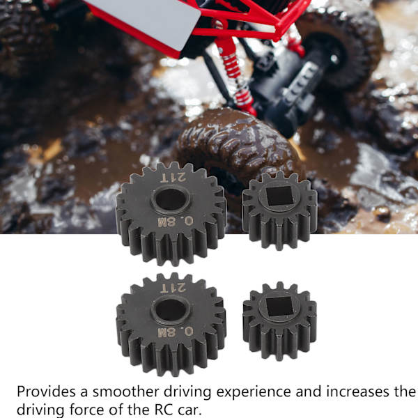 Stålportalaksel Gear 14T 21T for Capra for SCX10 III 1/10 RC Crawler Oppgraderinger Deler Tilbehør