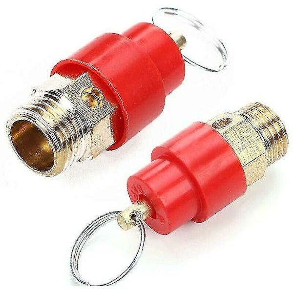 2 Pack Plumbing Valve 1/4'' Safety Relief Valve for Air Compressor