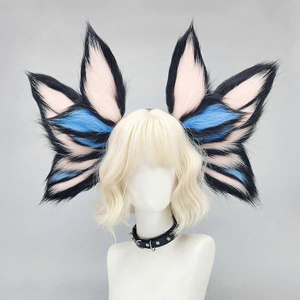 Stilig sommerfuglhodeplagg ball bursdag hårbånd mørkt hodeplagg Halloween djevel Adorkable overdimensjonert hodeplagg Butterfly Spreading