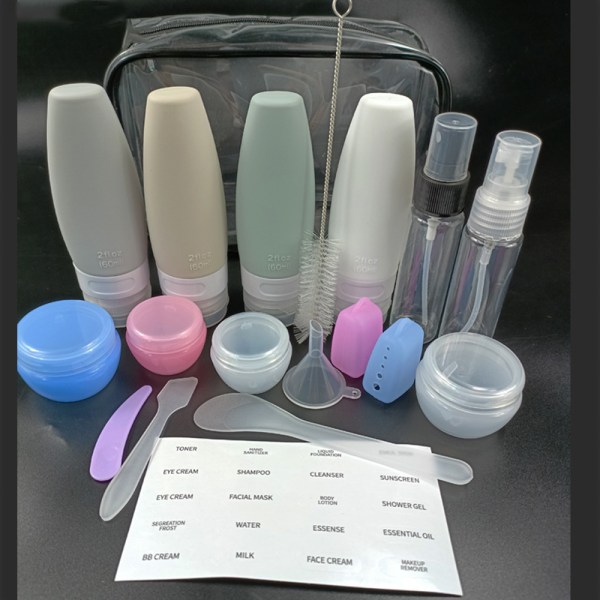 Silikone rejseflaske, konisk kosmetisk opbevaringsflaske
