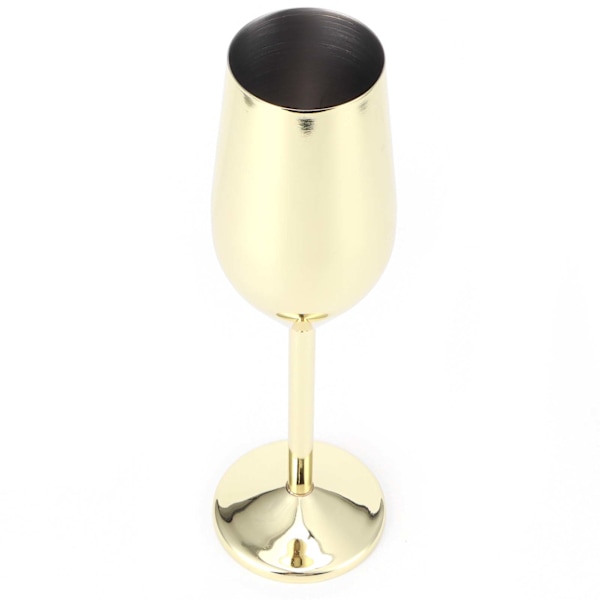 200 ml bägare i rostfritt stål, champagneglas, dricksglas för bar/festbankett/picknick (guldpläterad)