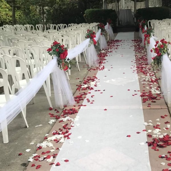 1200 stk kunstige roseblader, ikke-vevde blomsterblader for