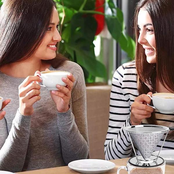 1 stk. Håndbrygget kaffefilter i rustfrit stål