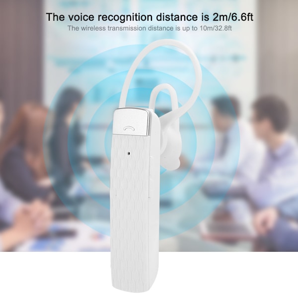 T2 Smart Bluetooth Översättningshörlur Trådlös Realtids 33 Språk Översättare Headset Vit