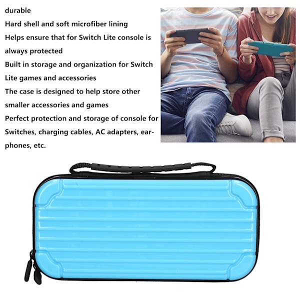 Bärväska för Switch Portabel Vattentät Skyddande Hårt Skal Reseförvaringsväska för Switch LiteBlue