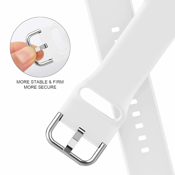 Kompatibel med Apple Watch-armband, mjukt silikon sportarmband