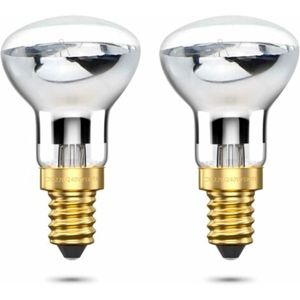R39 E14 30W Lava Lamp Glödlampor, Liten Edison Skruv SES Reflektor Lava Lamp Glödlampor, Varmvit 2800K R39 Dimbar (2-pack) Zhuoxuan