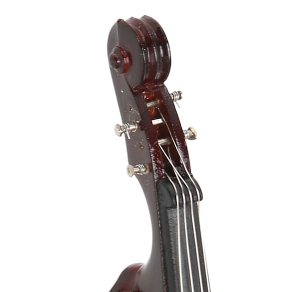 Harpiks Miniature Kontrabasformet Reversnål Elegant Mini Musikinstrument Brosche til Musikelskere