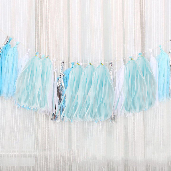 10Bag Paper Tassels Garland Banner - Tissue Paper Tassels for