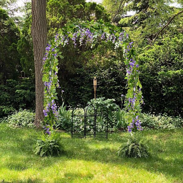 4 stycken 6,6 fot/styck konstgjord filigran wisteria krans