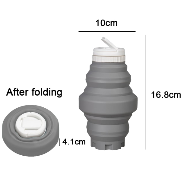 Hopfällbar vattenflaska, piplock | Ultra-Packable,
