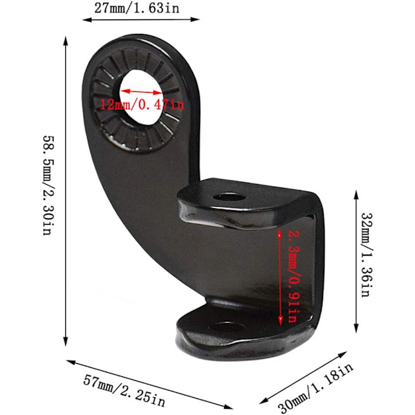 Sykkelhenger i stål, tilhengerfeste, adapter for sykkelhenger, kobling for sykkelhenger, erstatningsverktøy for Burley-henger, svart, 1 stk
