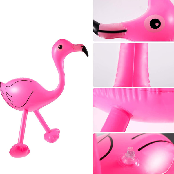 6 stk Oppblåsbare Rosa Flamingo Oppblåsbare Flamingo Fest