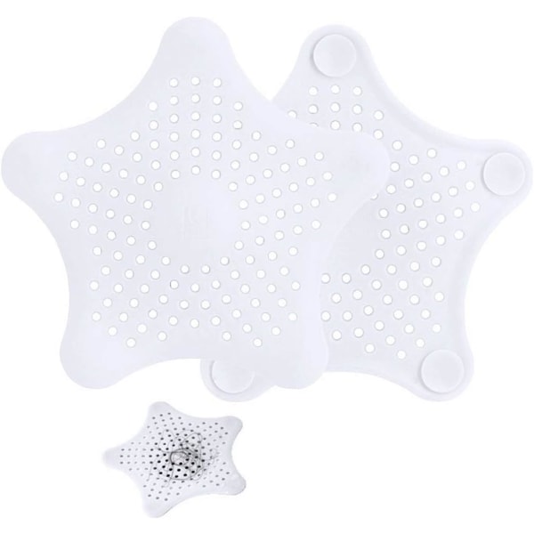 2 Pcs Silicone Sink Strainer, Shower Drain Strainer with