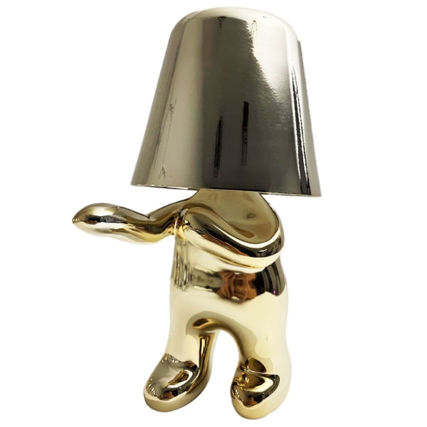 Factory Little Golden Man Golden Brother Table Lamp Decoration