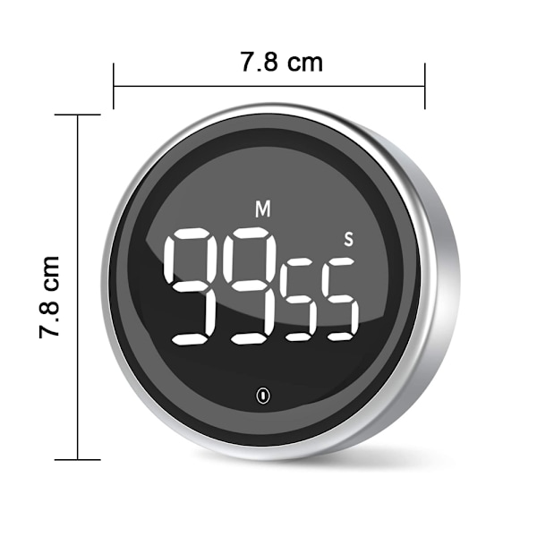 Digital Kök Timer Rotation Nedräkningstimer Magnetisk Uppräkning