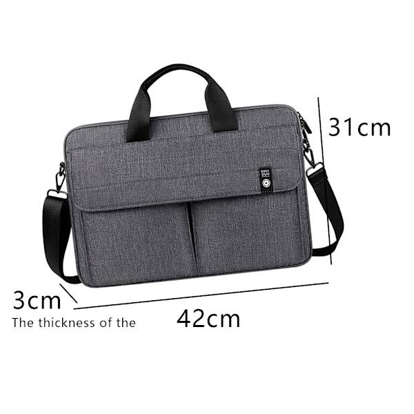 Laptop taske med skulderrem, vandtæt computer sleeve