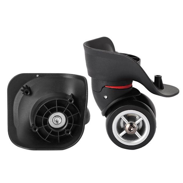 1 Par Svarta Resväskdelar Resväskehjul Ersättning Reparation Swivel Caster