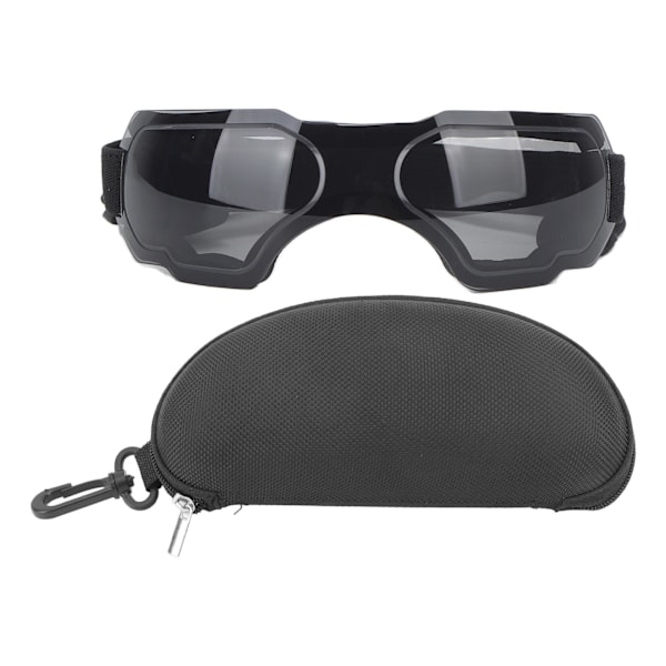 Dog Goggles Windproof UV Protection Dog Sunglasses for Medium Large Dog Outdoor Walking Black