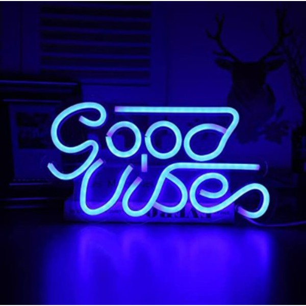 Good Vibes Neonljusskyltar för rummet