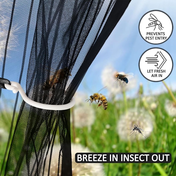 Kraftig Magnetisk Stängning Skärmdörr, Håller Ute Insekter Samtidigt Som Den Släpper In Frisk Luft, Snabb Montering Utan Specialverktyg, Självförslutande, Djurvänlig