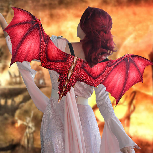 Halloween drake vingar drake kostymtillbehör i non-woven