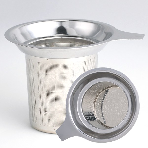 Extra fina nätfilter för te, 304 rostfritt stål, tesil för löste i enskild kopp, tebryggare för löste, kaffe
