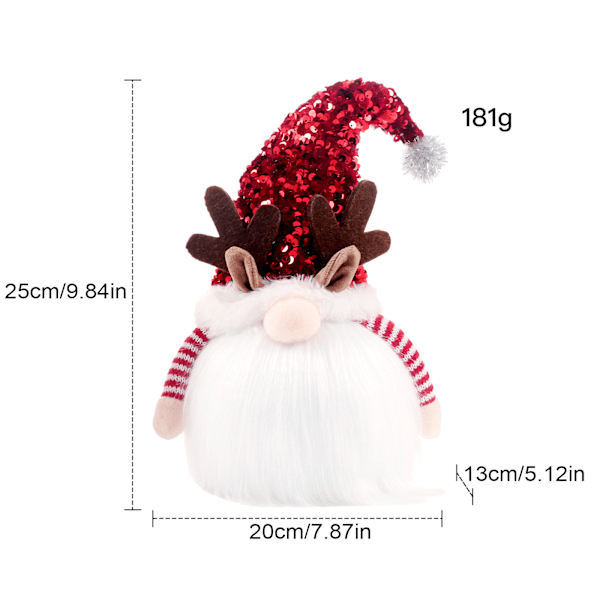 Julgransprydnader Tomtar, Unika Tomte Julklappar, Belysta Tomtestatyer, Plysch Tomtedockor för Inomhusbruk, Ger en Magisk Touch till Ditt Hem