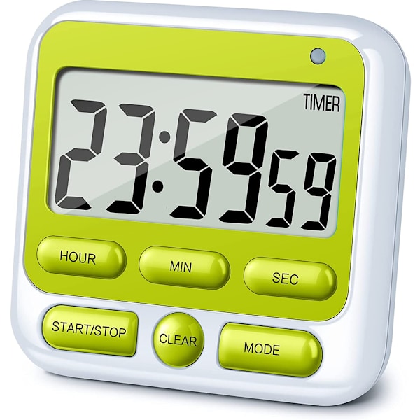 Digital nedtellingskjøkken-timer - Nedtellings- og opptellingsmagnetisk timer