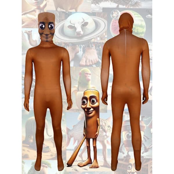 Cosplay Tunga Sahur Jumpsuits Hætte Bodysuits Halloween Kostumer Kostumer ^M. 110cm 110cm