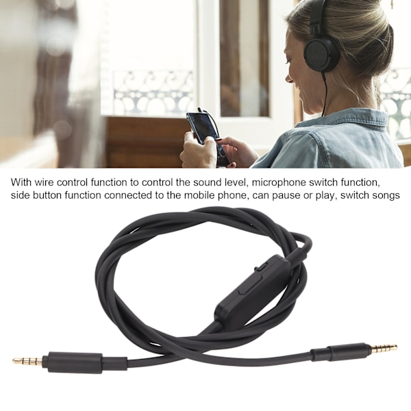 Headset-kabelutskifting Hodetelefonledning for Beyerdynamic MMX 300 2. generasjon 1,3 m / 4,3 fot