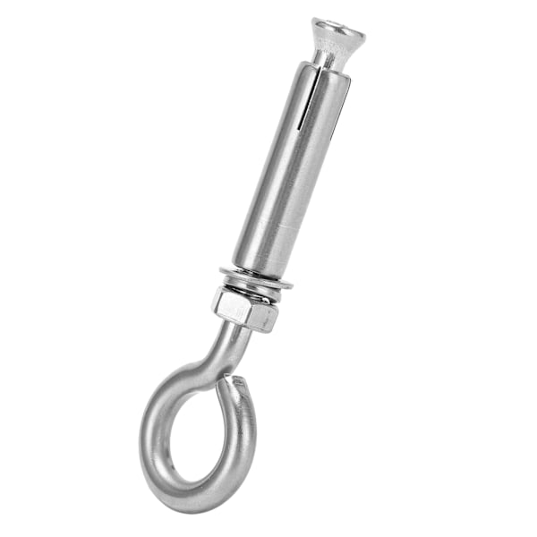 10 kpl Laajennusruuveja Suljetulla Koukulla 304 Ruostumaton Teräs Hopea M8x60mm Seinäbetonille