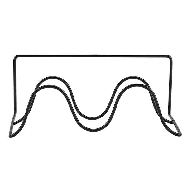 Dobbelt lag skoreol Hanger Hyldeholder vægmonteret skoreol (sort)