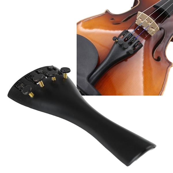 Violin Stjärtstycke 4 Finjusterare Aluminiumlegering Fiol Stjärtsträng 1/8 3/4 4/4 Delar Tillbehör