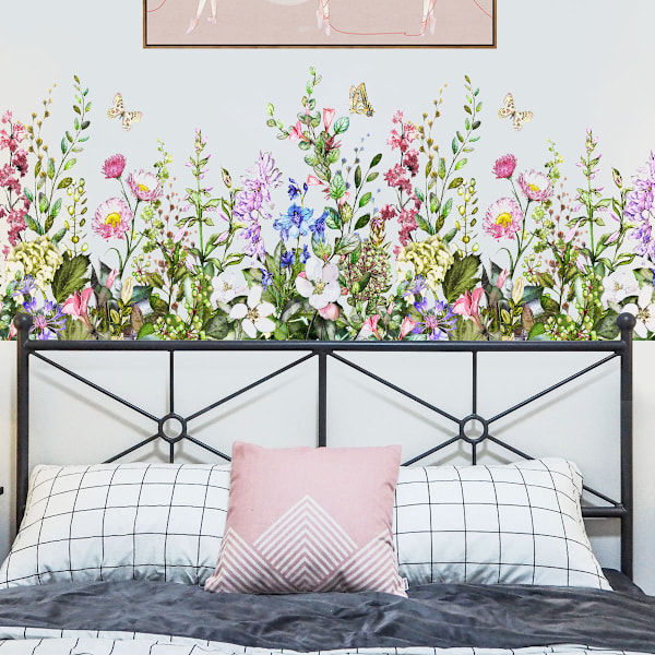 Planter og blomster kreative flere collager grønne plante vegg klistremerker stue bakgrunn vindu dekorasjon glass vindusklistremerker