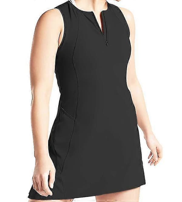 Tennisklänning för kvinnor med shorts Black S