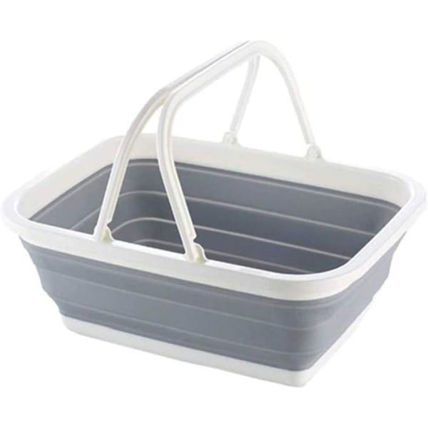 Panier à Linge Ovale en Plastique Pliable, Panier à Linge