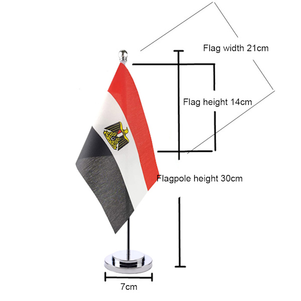 Bordsflagga, enpolig liten flagga bord, bordsdekorationer