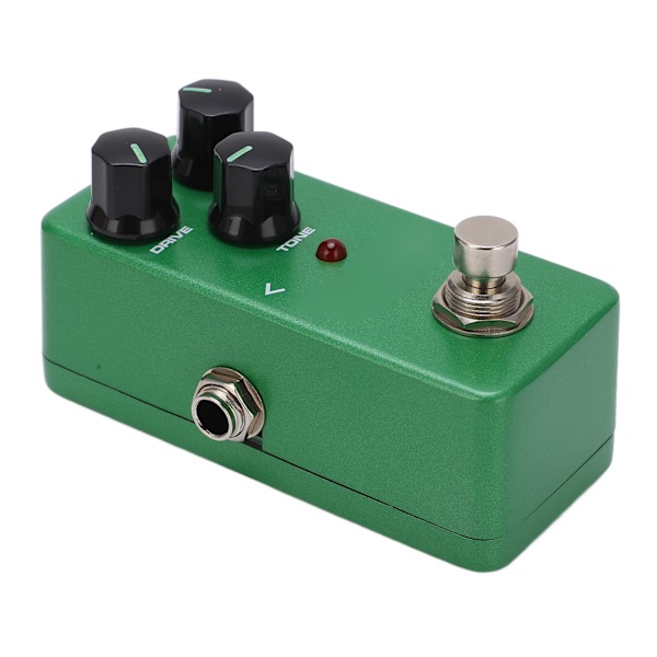 Gitarr Effektpedal OVERDIRVE Mini Enkelt Justerbar Musikinstrument Tillbehör Grön